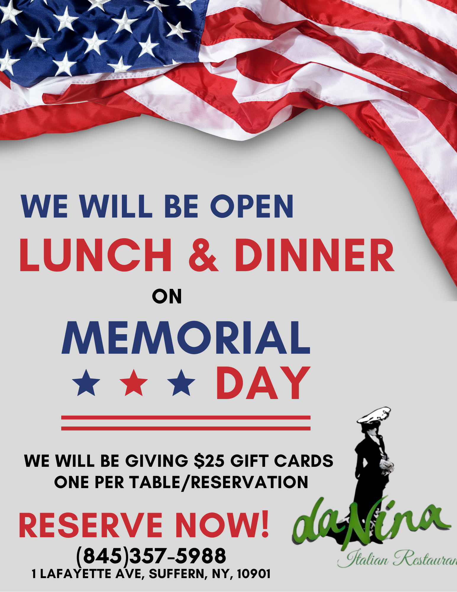 Memorial Day Flyer