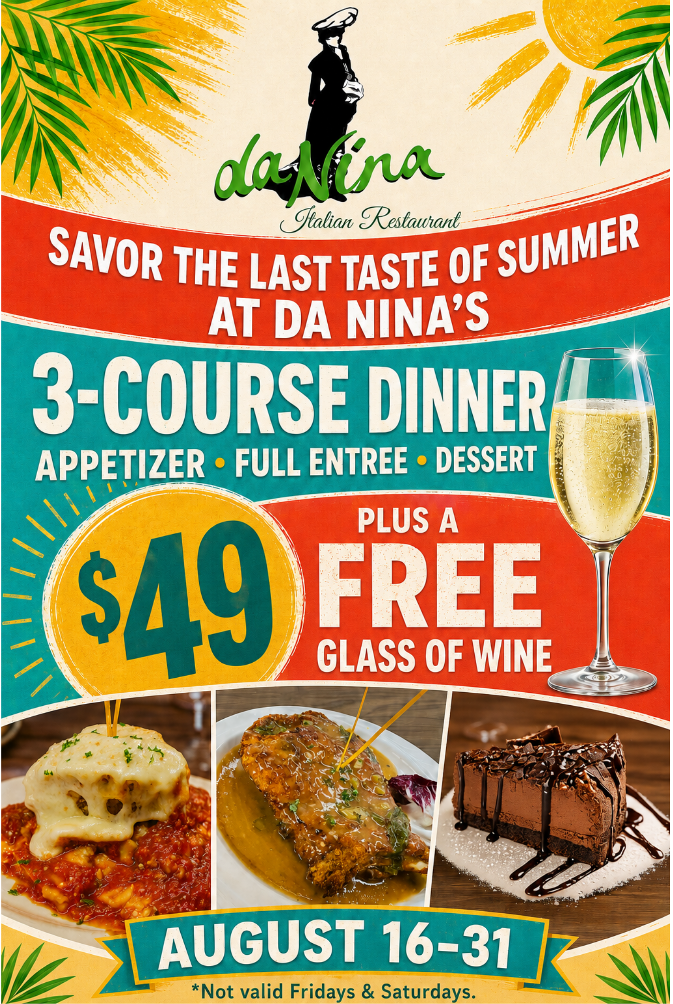 Da Nina Italian Restaurant Promotion