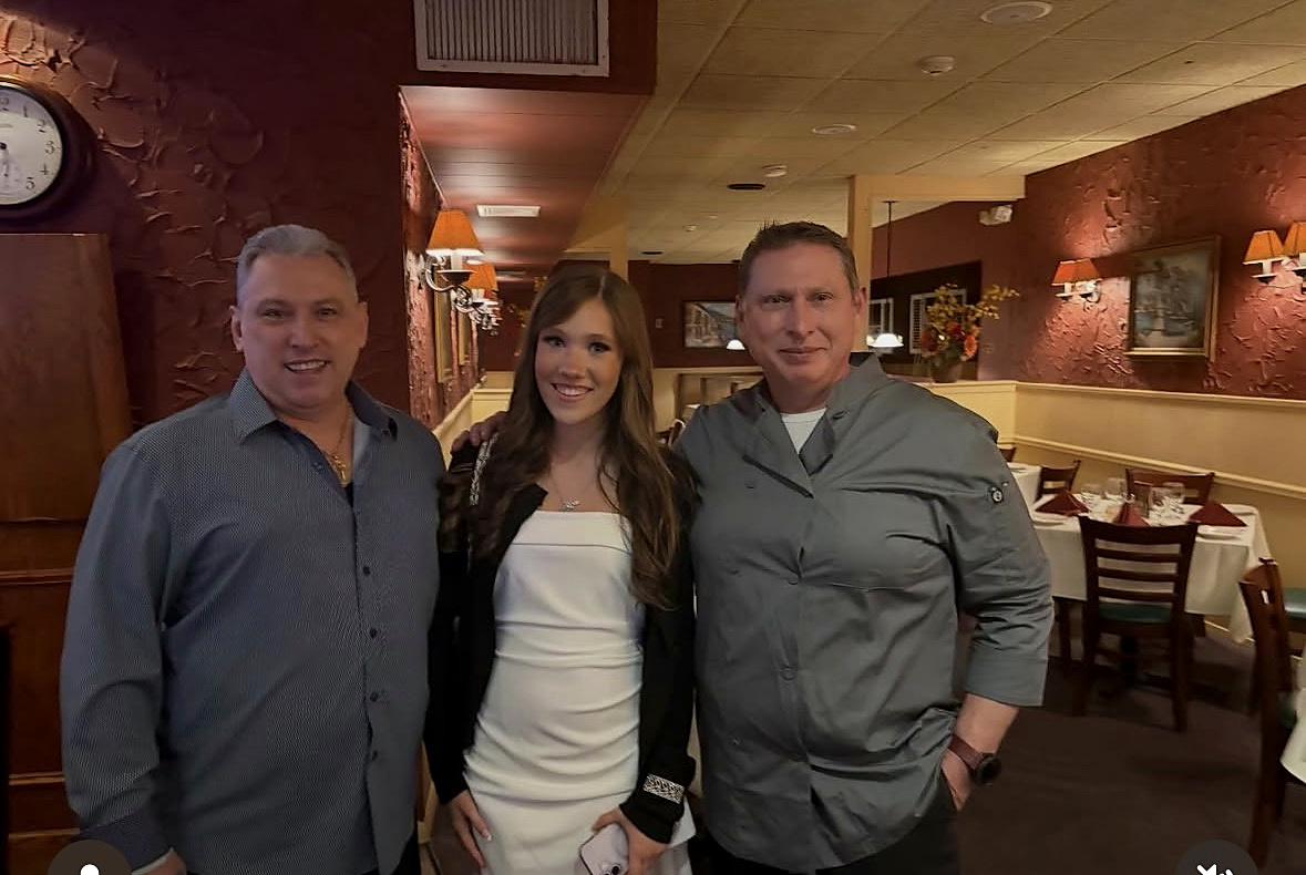 Alexis Ryan with Rudy and Tony Zuniga at Da Nina