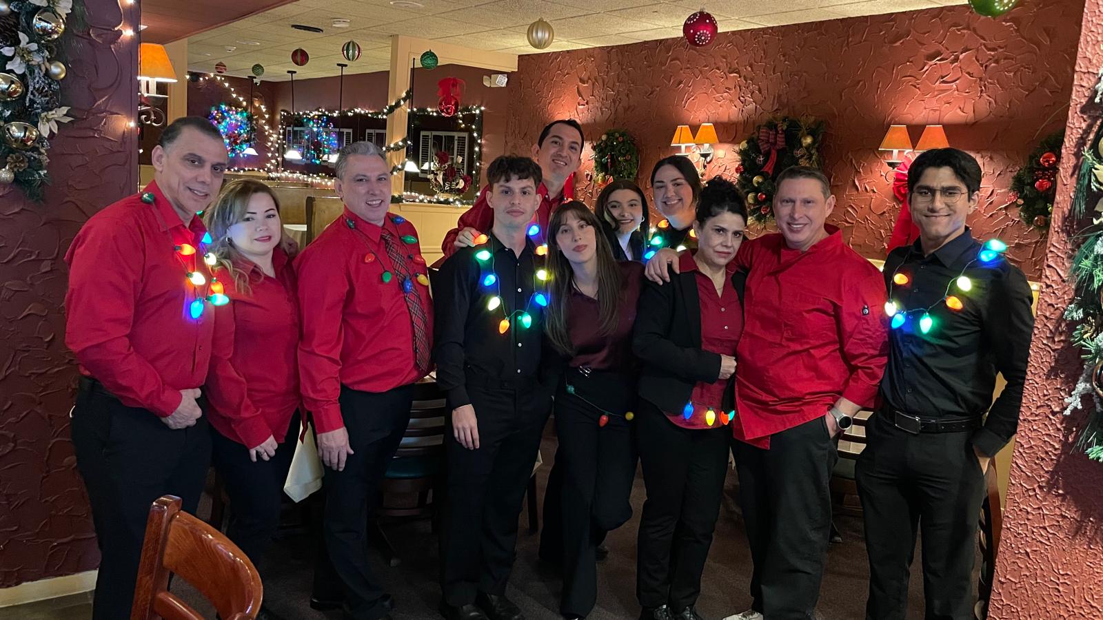 Da Nina family and staff during the 2024 holiday season